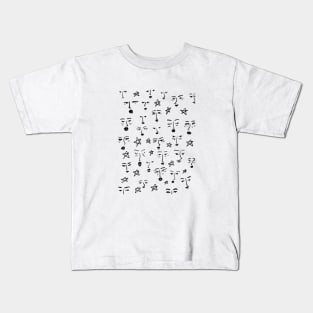 Face expressions with stars Kids T-Shirt